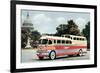 Bus in Front of Capitol Building-null-Framed Art Print