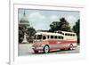 Bus in Front of Capitol Building-null-Framed Premium Giclee Print