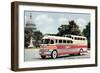 Bus in Front of Capitol Building-null-Framed Art Print