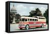 Bus in Front of Capitol Building-null-Framed Stretched Canvas