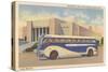 Bus in Front of Joslyn Memorial-null-Stretched Canvas