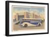 Bus in Front of Joslyn Memorial-null-Framed Art Print