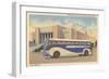 Bus in Front of Joslyn Memorial-null-Framed Art Print