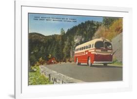 Bus in Great Smoky Mountains-null-Framed Art Print