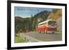 Bus in Great Smoky Mountains-null-Framed Art Print