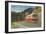 Bus in Great Smoky Mountains-null-Framed Art Print