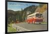 Bus in Great Smoky Mountains-null-Framed Art Print