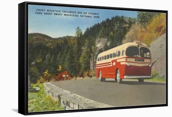 Bus in Great Smoky Mountains-null-Framed Stretched Canvas