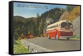 Bus in Great Smoky Mountains-null-Framed Stretched Canvas