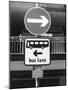 Bus Lane Sign-null-Mounted Photographic Print