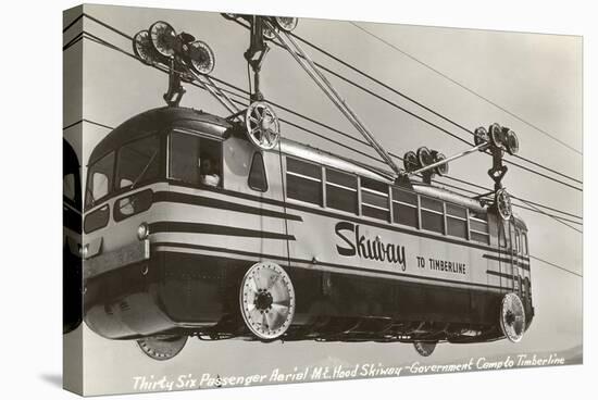 Bus-Like Tramway to Mt. Hood, Oregon-null-Stretched Canvas