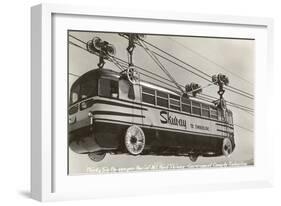 Bus-Like Tramway to Mt. Hood, Oregon-null-Framed Art Print