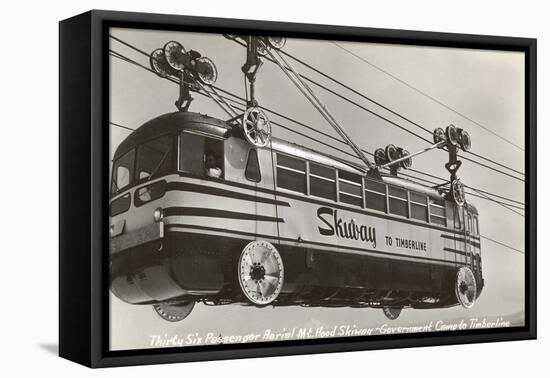 Bus-Like Tramway to Mt. Hood, Oregon-null-Framed Stretched Canvas