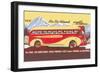 Bus Line, Chicago to California-null-Framed Art Print