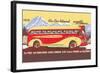 Bus Line, Chicago to California-null-Framed Art Print