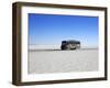 Bus on Salar de Uyuni, the Largest Salt Flat in the World, South West Bolivia, South America-Simon Montgomery-Framed Photographic Print