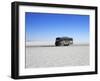 Bus on Salar de Uyuni, the Largest Salt Flat in the World, South West Bolivia, South America-Simon Montgomery-Framed Photographic Print