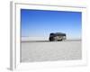 Bus on Salar de Uyuni, the Largest Salt Flat in the World, South West Bolivia, South America-Simon Montgomery-Framed Photographic Print