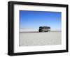 Bus on Salar de Uyuni, the Largest Salt Flat in the World, South West Bolivia, South America-Simon Montgomery-Framed Photographic Print