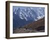 Bus on the Karakoram Highway Through the Karakoram Range, Pakistan-Poole David-Framed Premium Photographic Print