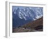 Bus on the Karakoram Highway Through the Karakoram Range, Pakistan-Poole David-Framed Photographic Print