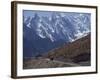 Bus on the Karakoram Highway Through the Karakoram Range, Pakistan-Poole David-Framed Photographic Print