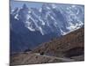 Bus on the Karakoram Highway Through the Karakoram Range, Pakistan-Poole David-Mounted Photographic Print