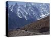 Bus on the Karakoram Highway Through the Karakoram Range, Pakistan-Poole David-Stretched Canvas