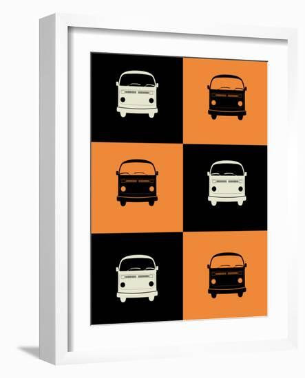 Bus Poster-NaxArt-Framed Art Print