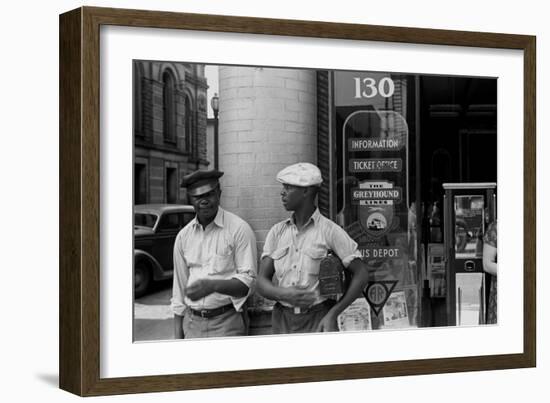 Bus station at Marion, Ohio, 1938-Ben Shahn-Framed Photographic Print