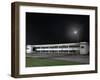 Bus Station at Night-Robert Brook-Framed Photographic Print