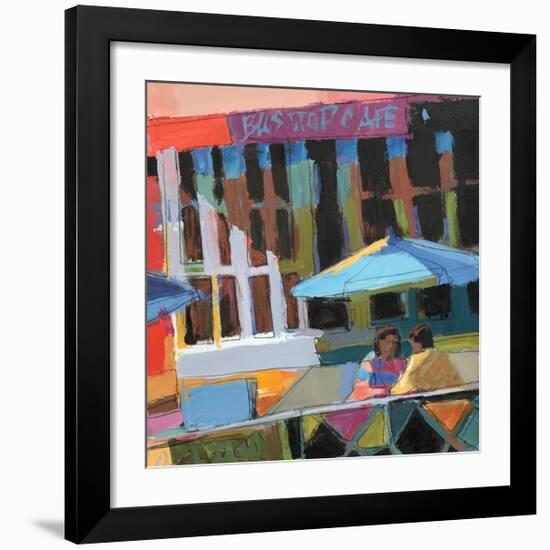 Bus Stop Cafe-Patti Mollica-Framed Art Print