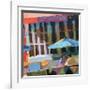 Bus Stop Cafe-Patti Mollica-Framed Art Print