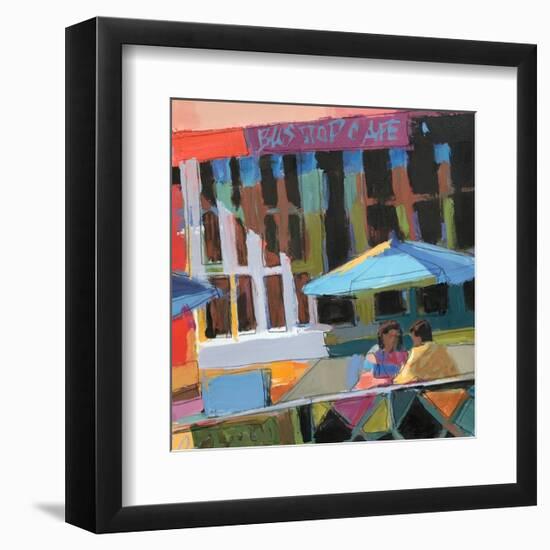 Bus Stop Cafe-Patti Mollica-Framed Art Print