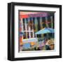 Bus Stop Cafe-Patti Mollica-Framed Art Print