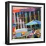 Bus Stop Cafe-Patti Mollica-Framed Art Print