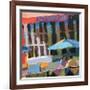 Bus Stop Cafe-Patti Mollica-Framed Art Print