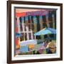 Bus Stop Cafe-Patti Mollica-Framed Art Print