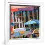 Bus Stop Cafe-Patti Mollica-Framed Art Print