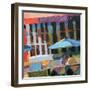 Bus Stop Cafe-Patti Mollica-Framed Art Print