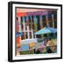 Bus Stop Cafe-Patti Mollica-Framed Art Print