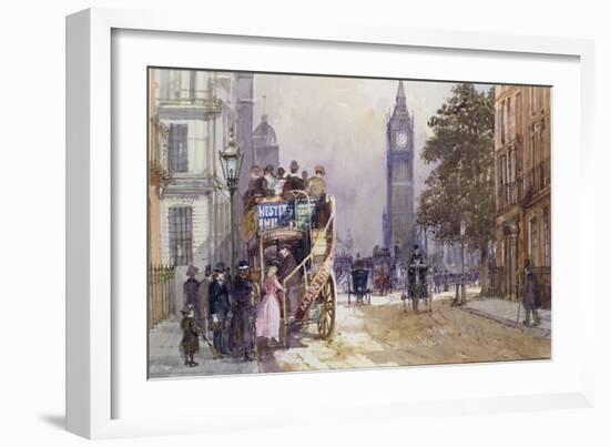 Bus Stop, Great George Street-John Sutton-Framed Giclee Print