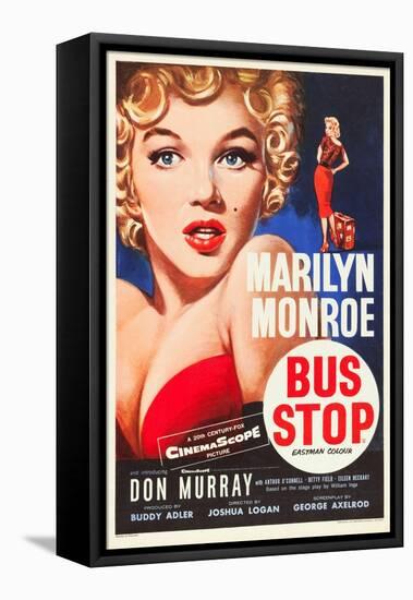 Bus Stop, Marilyn Monroe on US poster art, 1956-null-Framed Stretched Canvas