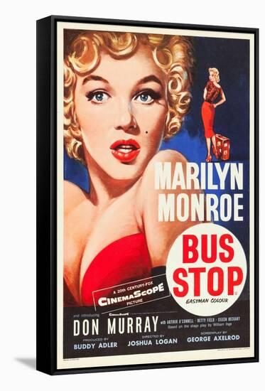 Bus Stop, Marilyn Monroe on US poster art, 1956-null-Framed Stretched Canvas