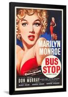 Bus Stop, Marilyn Monroe on US poster art, 1956-null-Framed Poster