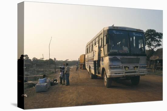 Bus Stop Near Guayaraerin, Bolivia, South America-Mark Chivers-Stretched Canvas