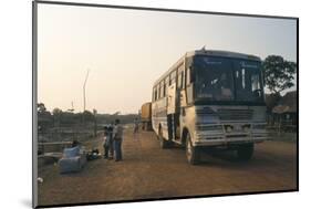 Bus Stop Near Guayaraerin, Bolivia, South America-Mark Chivers-Mounted Photographic Print