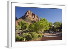 Bus Stop, the Watchman, Zion National Park, Utah, Usa-Rainer Mirau-Framed Photographic Print