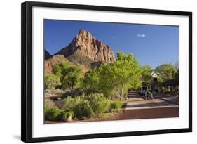 Bus Stop, the Watchman, Zion National Park, Utah, Usa-Rainer Mirau-Framed Photographic Print