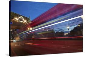 Bus Tower Bridge-Sebastien Lory-Stretched Canvas